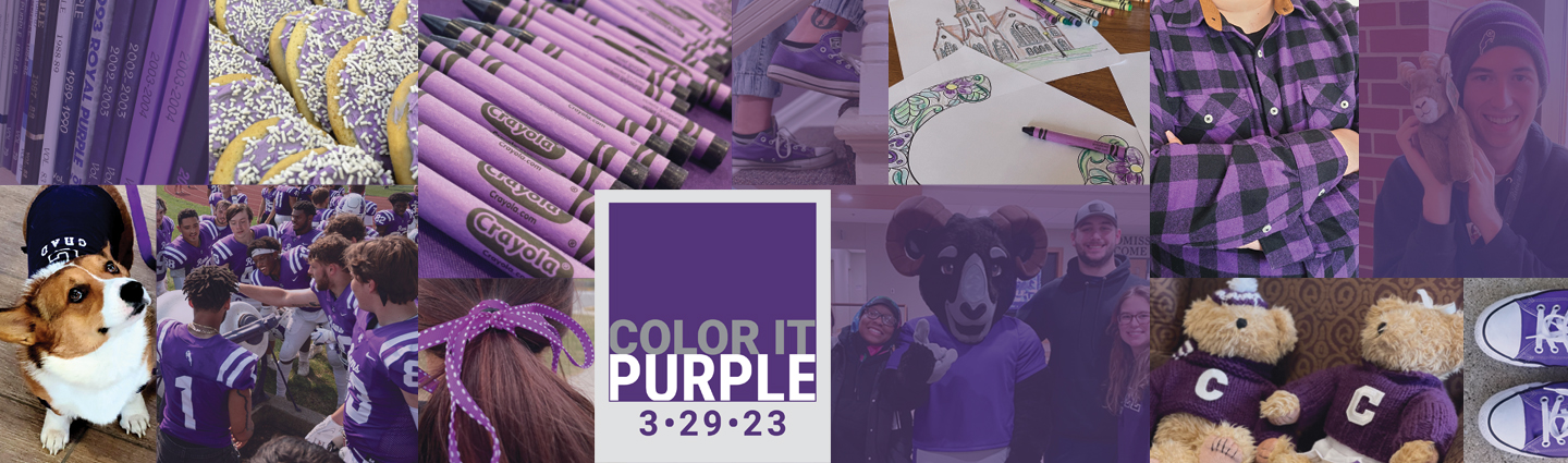 Color It Purple 3.29.23 collage banner