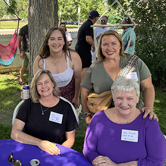 Group of alumni at a regional gathering