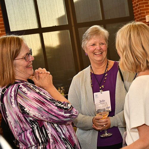 Reconnecting at President's Reception