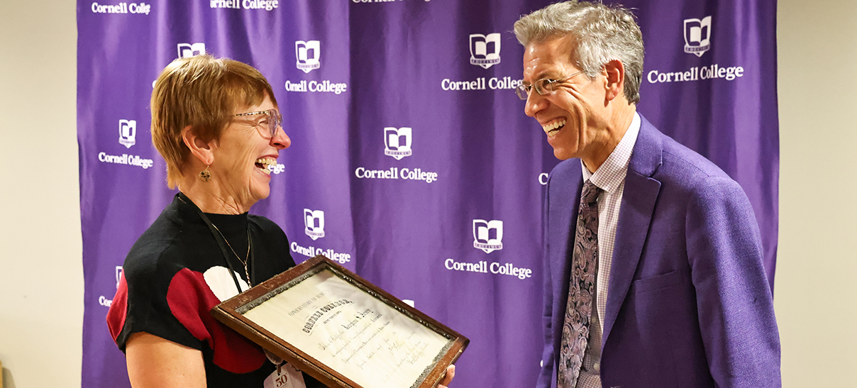 President brand and an alumna at the 2024 president's reception